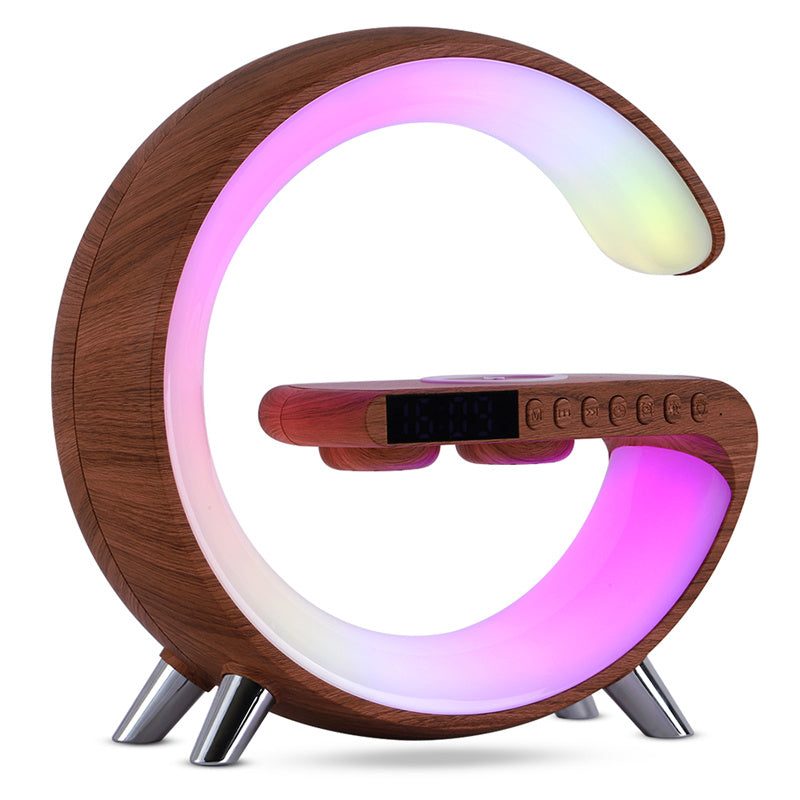 Aura G-Lamp glowing in dark bedroom — GadgetNest hero